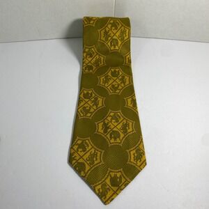 Vintage Golden Clasp by Prince Consort Polyester Mens Tie VTG